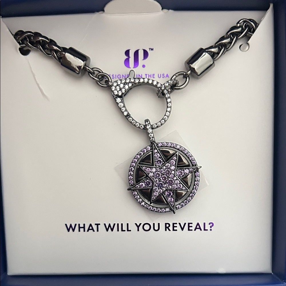 Elegant Purple Star Pendant Necklace